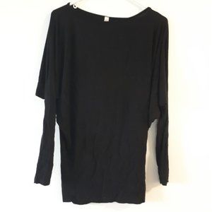 Black Slouchy Long Sleeve